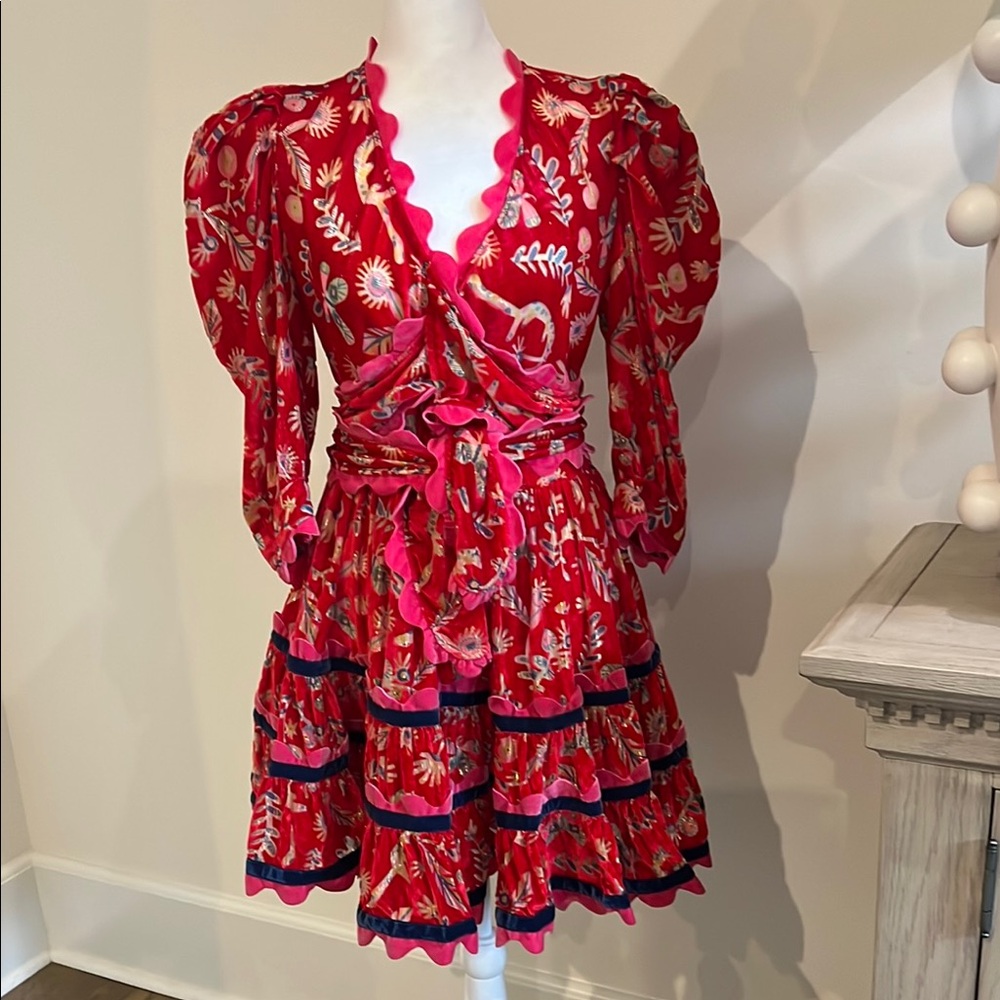 Celiab Gladys dress small red